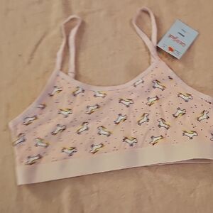 Pink Unicorn Print Bralette